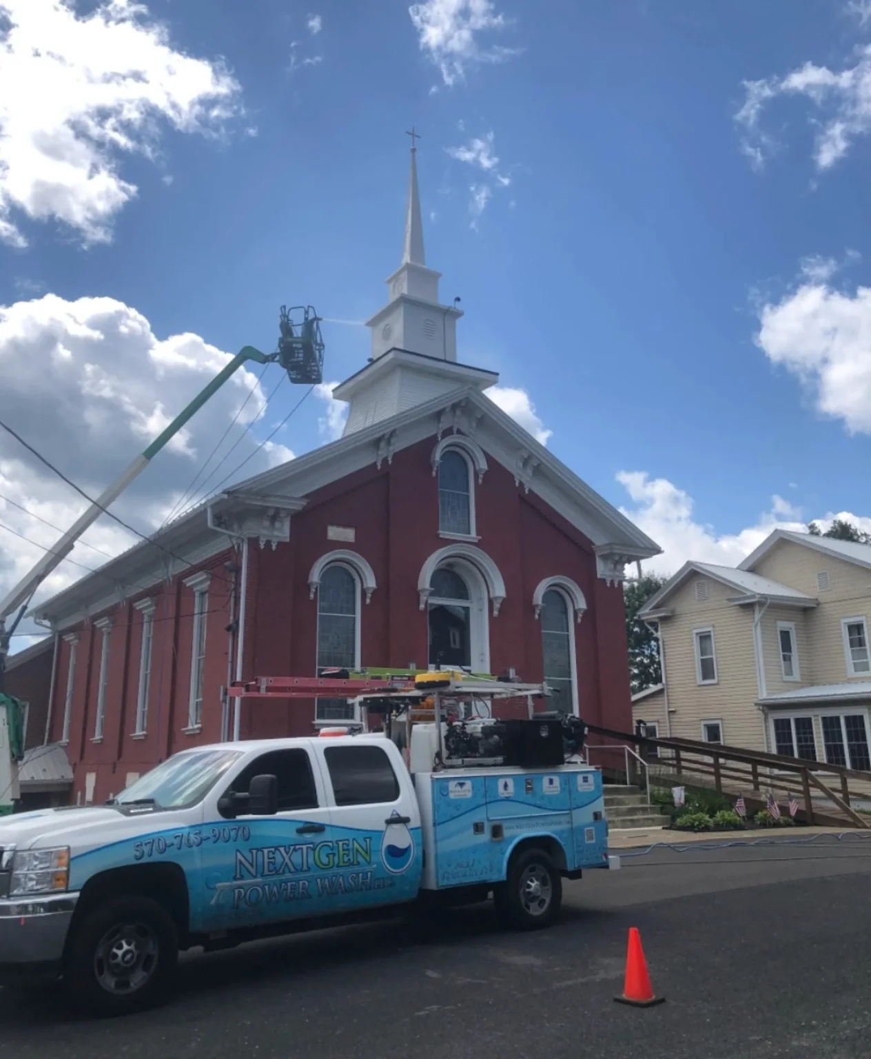 NextGen Power Wash exterior cleaning project