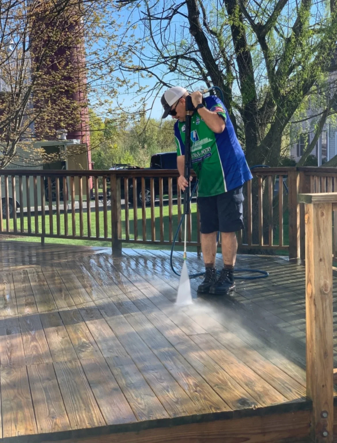 Deck cleaning by NextGen Power Wash